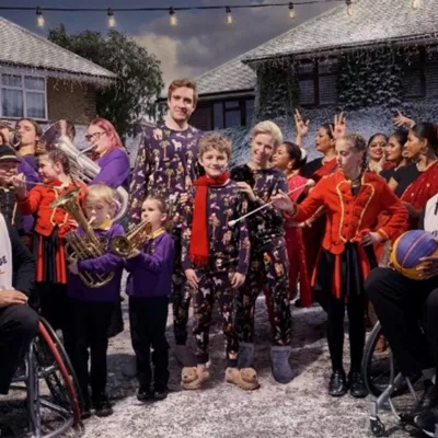 Picture shows a still image of the M&S Christmas campaign from 2022.