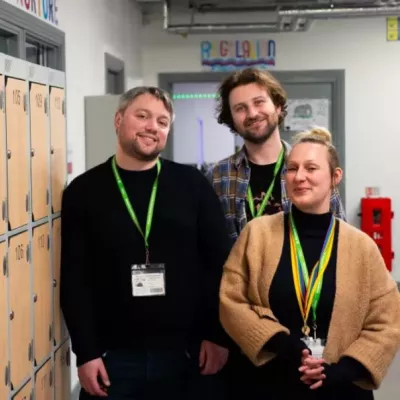 The Centrepoint prevention team smile at the camera